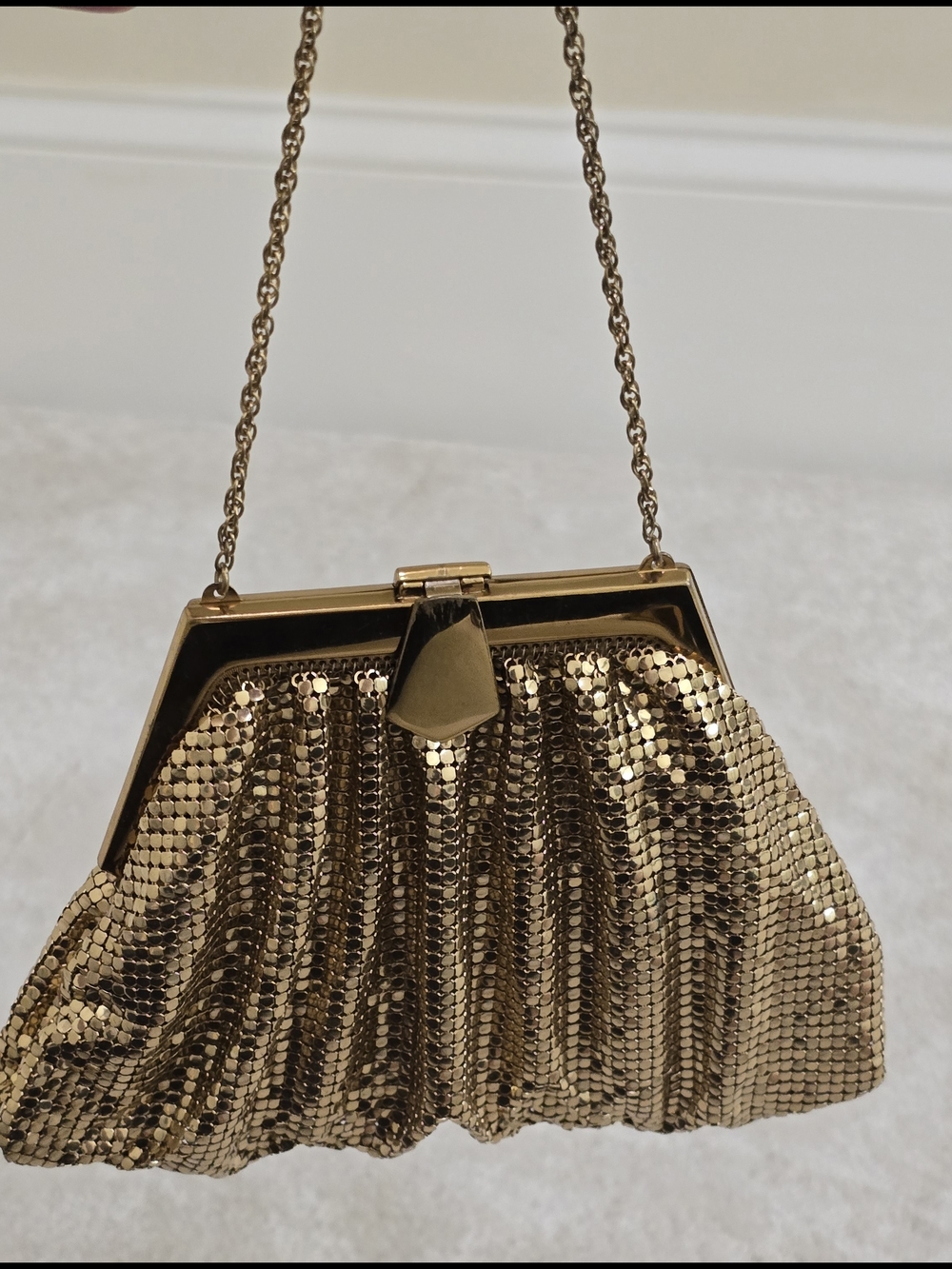Gold Sequin Evening Clutch Shoulder Bag